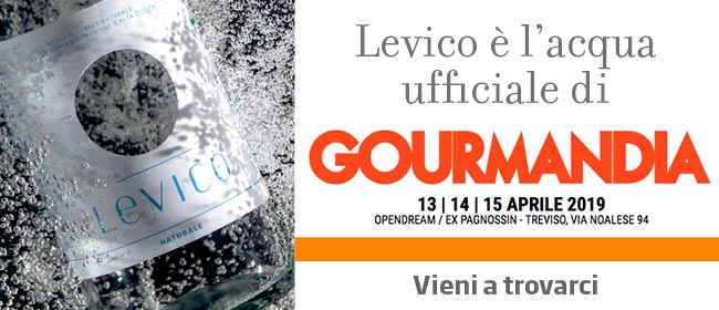 Levico Acque è l'acqua ufficiale di Gourmandia 2019