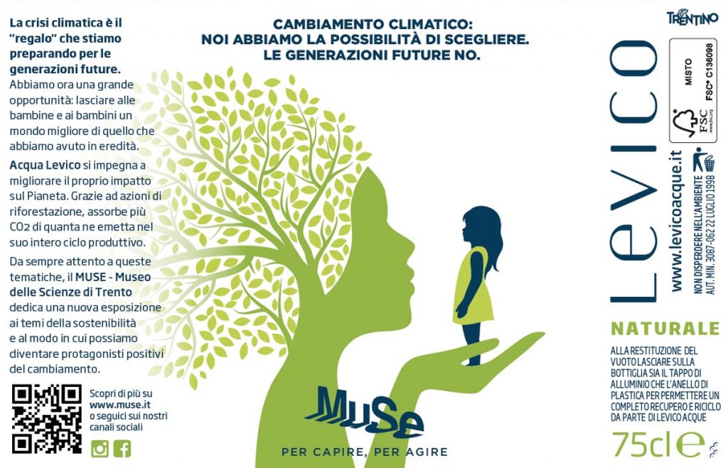 Levico Acqyue etichetta MUSE naturale