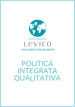 Acqua Levico politica integrata qualitativa